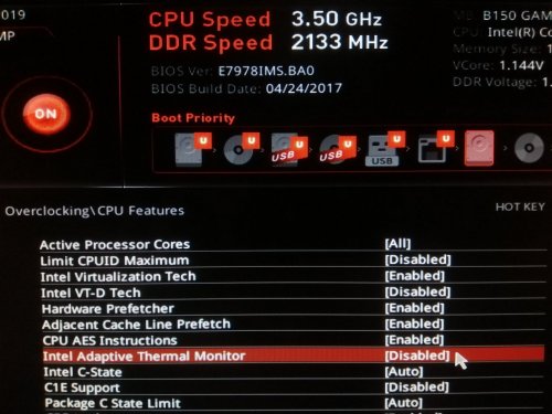 How to fix fast Intel CPU stucked on 800 MHz
