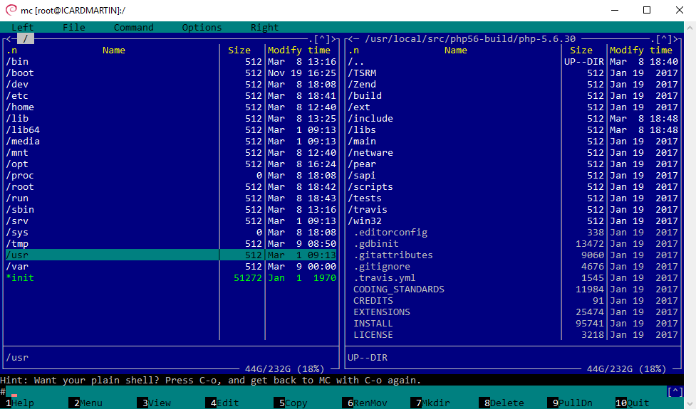 Installing Apache,MySQL, PHP and ISPConfig under Windows 10 Linux Subsystem